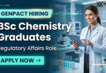 BSc Chemistry Job at Genpact | Apply Now for Lead Regulatory Affairs Role