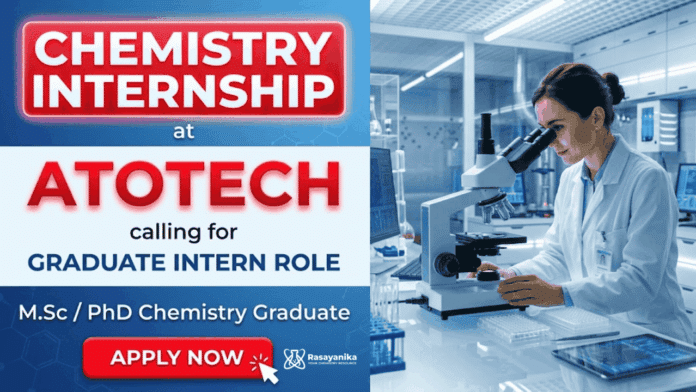 Kickstart your career with chemistry internships at Atotech as a graduate intern Kickstart your career with chemistry internships at Atotech as a graduate intern