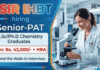 Research Jobs at CSIR IHBT Recruitment | Chemistry Research Jobs | Earn: Rs. 42,000/- + HRA | Attend the Walk-in-Interview CSIR IHBT Recruitment opens top Chemistry Research Jobs for M.Sc candidates