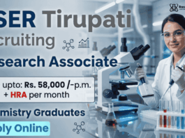 Research Associate Job under IISER Tirupati Recruitment – Advance your career in Chemistry Research Jobs in nanoscience research.