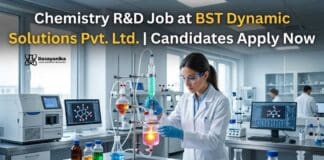 Chemistry R&D Job at BST Dynamic Solutions Pvt. Ltd. | Apply
