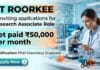PhD Chemistry Jobs at IIT Roorkee | Apply for Research Associate Job