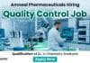Quality Control Job at Amneal Pharmaceuticals | MSc Chemistry Job