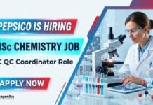 Pepsico is Hiring MSc Chemistry Graduates | Quality Control Coordinator Role MSc Chemistry Job at Pepsico | Apply Now for Quality Control Job