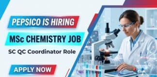 MSc Chemistry Job at Pepsico | Apply Now for Quality Control Job