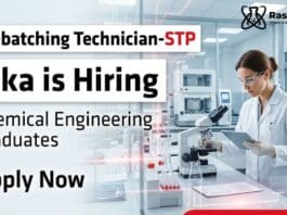 Chemical Engineering Job at Sika | Apply Now for Prebatching Technician
