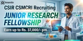 Research Job at CSIR CSMCRI | Chemical Engineering Graduates Apply Now 