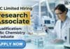 ITC Limited Hiring Research Associate Role | MSc Chemistry Graduates Apply Now Latest MSc Chemistry Job at ITC Limited | Apply Now for Research Associate Role