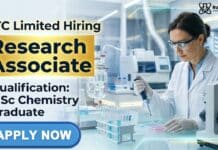 ITC Limited Hiring Research Associate Role | MSc Chemistry Graduates Apply Now Latest MSc Chemistry Job at ITC Limited | Apply Now for Research Associate Role
