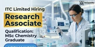 ITC Limited Hiring Research Associate Role | MSc Chemistry Graduates Apply Now Latest MSc Chemistry Job at ITC Limited | Apply Now for Research Associate Role