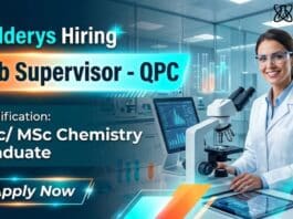 MSc Chemistry Job at Calderys | Apply Now for Lab Supervisor - QPC