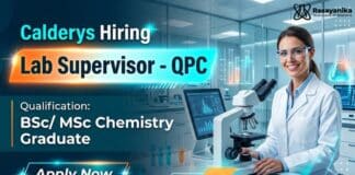 MSc Chemistry Job at Calderys | Apply Now for Lab Supervisor - QPC