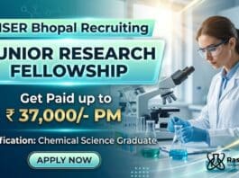 Research Fellowship at IISER Bhopal | MSc Chemistry Graduates Apply Now