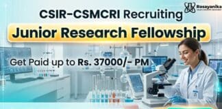 CSIR-CSMCRI is Recruiting JRF Role | MSc Chemistry Graduates Apply & Earn up to Rs. 37,000/- PM Chemistry Research Job at CSIR-CSMCRI | Apply Now for Project JRF Role