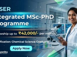 Chemistry Phd Admissions at NISER Bhubaneswar | Apply Now for Integrated MSc-PhD Program
