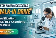 MSc Chemistry Jobs at Intas Pharmaceuticals | Apply Now for QA/ QC Roles