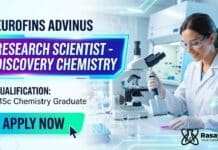 Eurofins Advinus is Hiring Research Scientist | MSc Organic Chemistry Graduates Apply Now MSc Organic Chemistry Job at Eurofins | Apply Now for Research Scientist Job