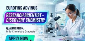MSc Organic Chemistry Job at Eurofins | Apply Now for Research Scientist Job