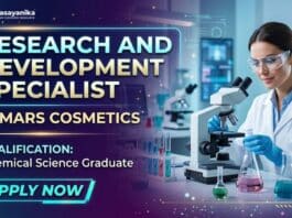 MSc Chemistry Job at MARS Cosmetics | Apply Now for R&D Executive Role