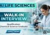 Sai Life Sciences Hiring Chemical Science Graduates | Attend the Walk-In Interview