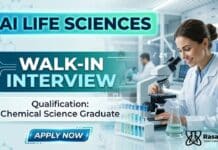 Sai Life Sciences Hiring Chemical Science Graduates | Attend the Walk-In Interview