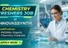 Chemistry Jobs for Freshers | Walk-in Drive at Innovassynth