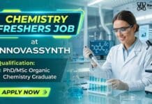 Chemistry Jobs for Freshers | Walk-in Drive at Innovassynth