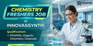 Freshers Chemistry Job at Innovassynth | Apply Now for Research & Development Roles Chemistry Jobs for Freshers | Walk-in Drive at Innovassynth