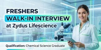 Freshers Chemistry Job at Zydus Life Sciences | Apply Now for Production Trainee & Line Chemist Role BSc Chemistry Freshers Job at Zydus Life Sciences | Walk-In Drive