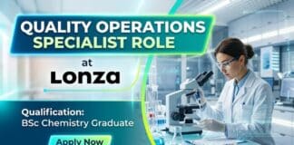 BSc Chemistry Jobs at Lonza | Quality Specialist Role | Apply Now