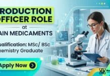 Production Officer Job at Sain Medicaments | MSc Chemistry Graduates Apply Now