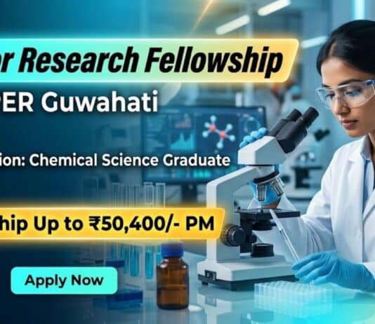 NIPER Recruitment 2026: Research Fellowship | MSc Chemistry Job