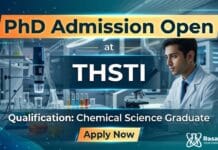 PhD Admissions Open at THSTI | Chemical Science Graduates Apply Now