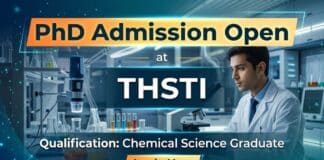 PhD Admissions Open at THSTI | Chemical Science Graduates Apply Now