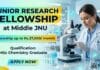  Research Fellowship at JNU | MSc Chemistry Graduates Apply Now