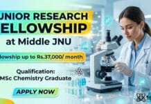  Research Fellowship at JNU | MSc Chemistry Graduates Apply Now