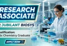 MSc Chemistry Job at Jubilant | Apply Now for Research Associate Job