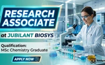 Jubilant Hiring Research Associate Role | MSc Chemistry Graduates Apply Now MSc Chemistry Job at Jubilant | Apply Now for Research Associate Job