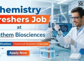 Anthem Biosciences Hiring MSc Chemistry Freshers Graduates | Apply Now MSc Chemistry Freshers Job at Anthem Biosciences | Apply Now