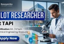 Chemical Engineering Job at TAPI | Apply Now for Pilot Researcher