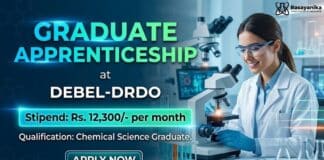 Chemistry Degree Apprenticeship | DRDO Recruitment