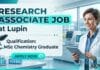 Research Associate Job at Lupin | MSc Chemistry Graduates Apply Now