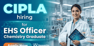 EHS Officer Job at Cipla Careers | Chemistry Jobs Opportunity EHS Officer Job Cipla Careers Chemistry Jobs safety officer role