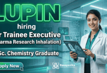 Chemistry Jobs Lupin Careers executive trainee pharma research role