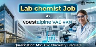 Lab Chemist Job at Voestalpine | MSc Chemistry Graduates Apply Now