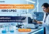 Government Internship for Chemistry Students | ISRO Internship 2026