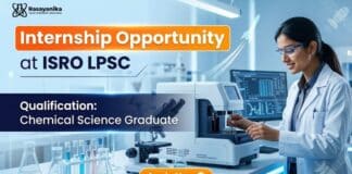 Government Internship for Chemistry Students | ISRO Internship 2026