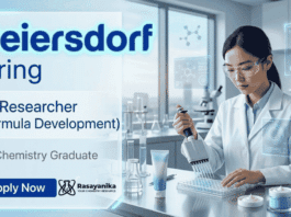 Chemistry Job at Beiersdorf for R&D Jobs in formula development and product research