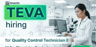 Quality Control Job at Teva Careers for Chemistry Job in pharmaceutical laboratory
