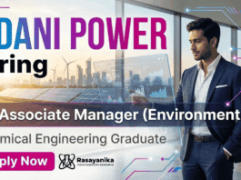 Chemical Engineering Jobs Adani Careers Associate Job Environment Manager Thermal Power Plant